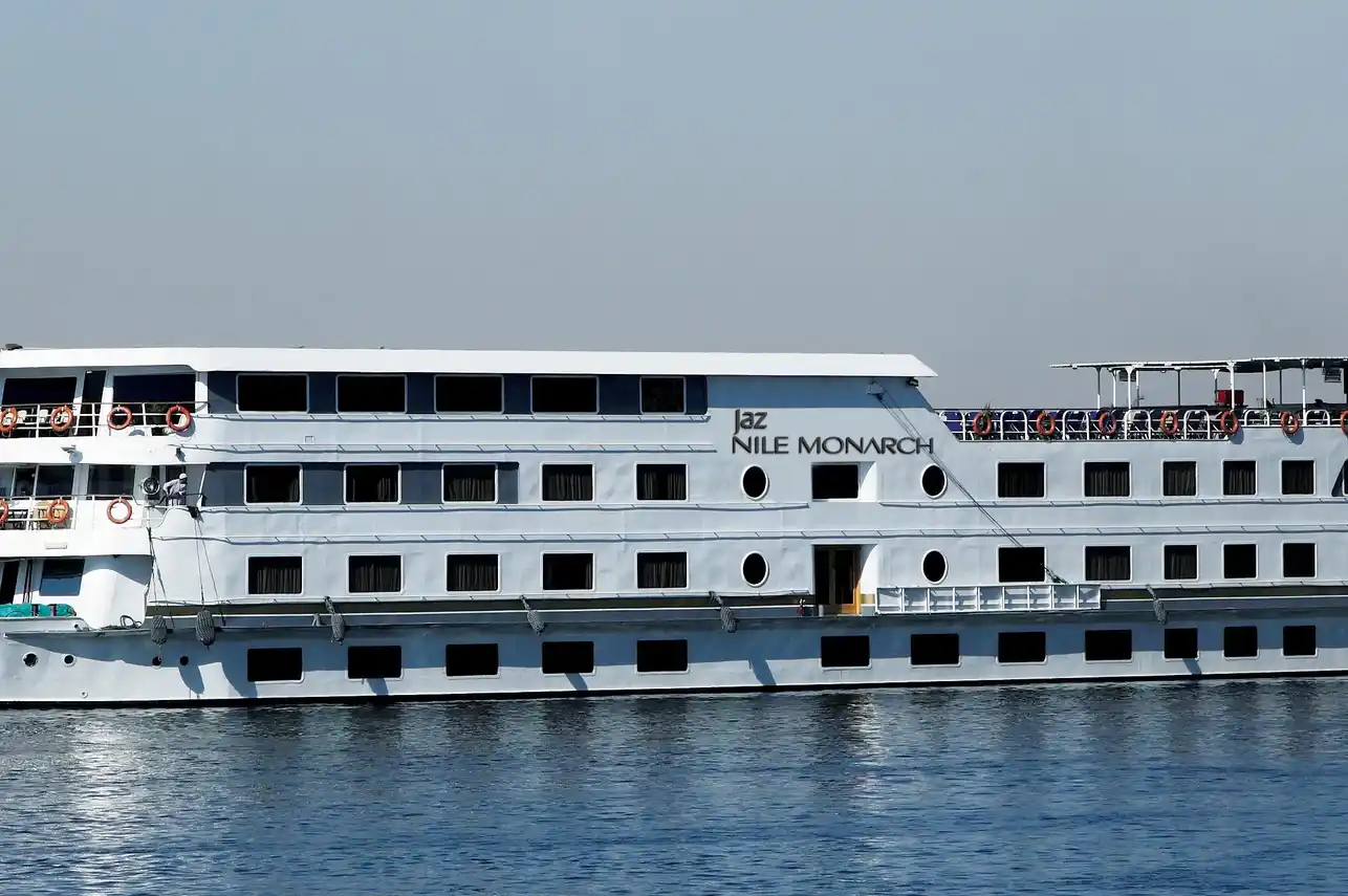 Exterior view of the JAZ Nile Monarch Nile Cruise Nile cruise ship